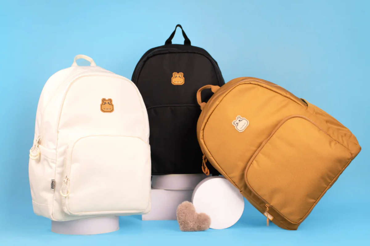 Ba lô kaki Mono Clever Hippo: Nhẹ, bền, cực xinh
